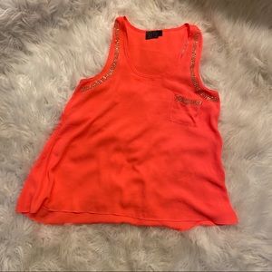 Neon orange top
